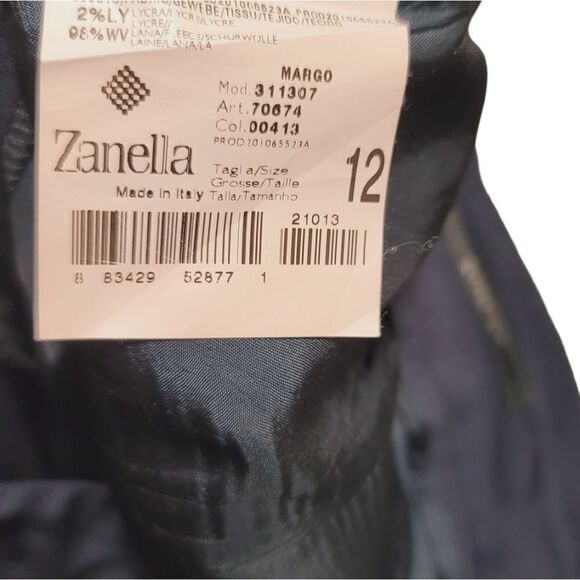 Zanella Trouser Pants Navy 12 - Picture 3 of 3